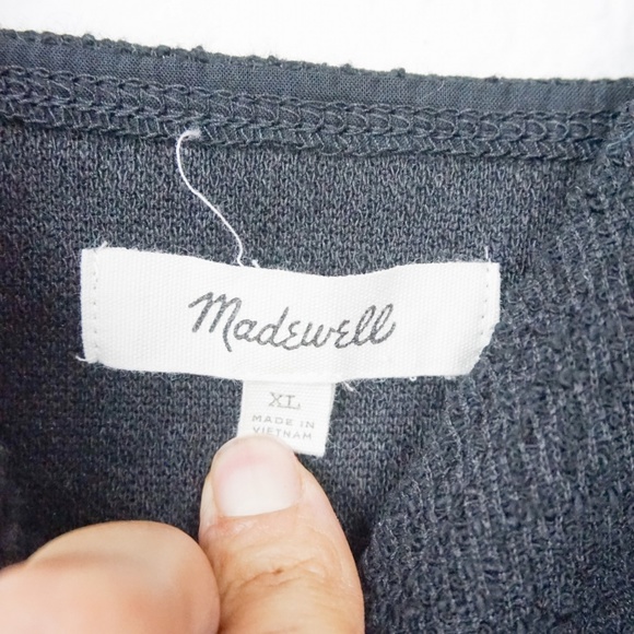 Madewell black Finale wrap front Tank Top - Picture 7 of 7